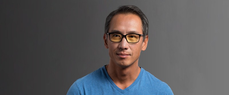 Vertex Reading Glasses - Onyx - Amber